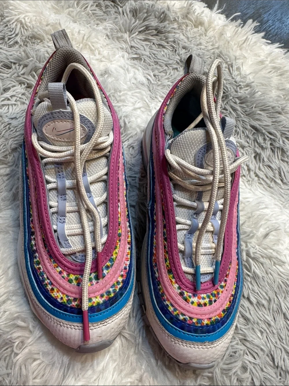 Nike Women’s Pink, Blue & Beige Multicolor Runner Sneakers